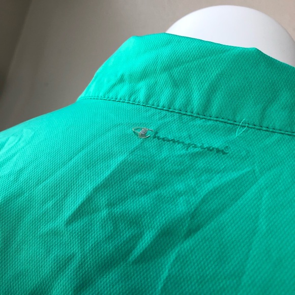 champion teal windbreaker size small - Picture 5 of 6